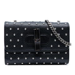 Small Leather Studded Miss Bamboo Crossbody