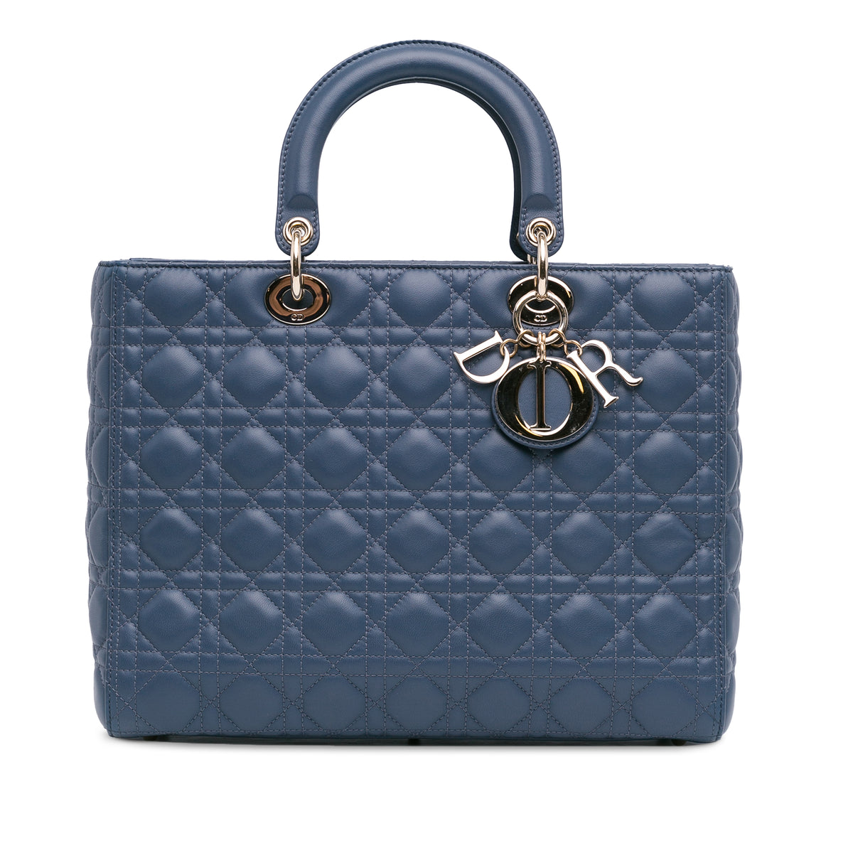 Large Lambskin Cannage Lady Dior