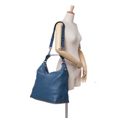 Large Pebbled Calfskin Icon Bit Hobo