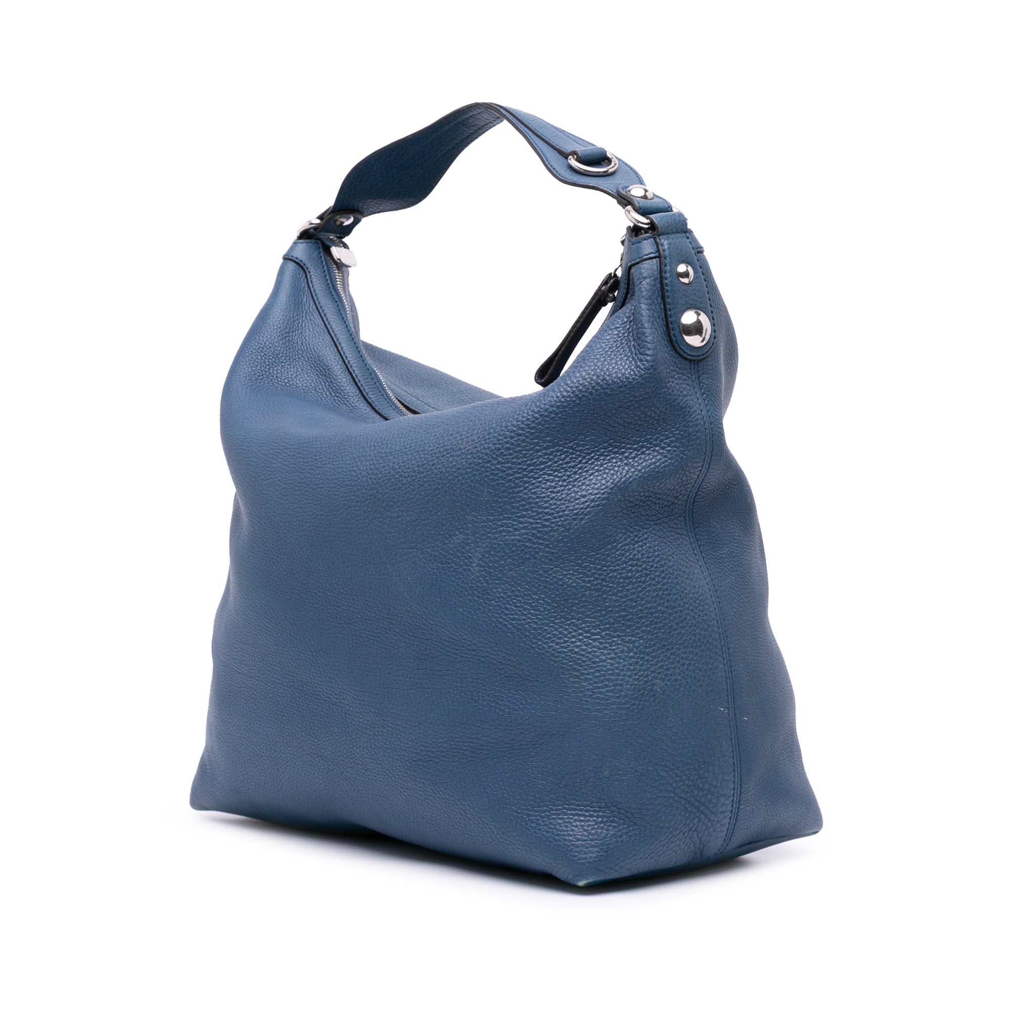 Large Pebbled Calfskin Icon Bit Hobo
