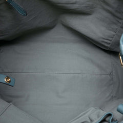 Small Leather Trimmed Haymarket Check Coated Canvas Canterbury Tote