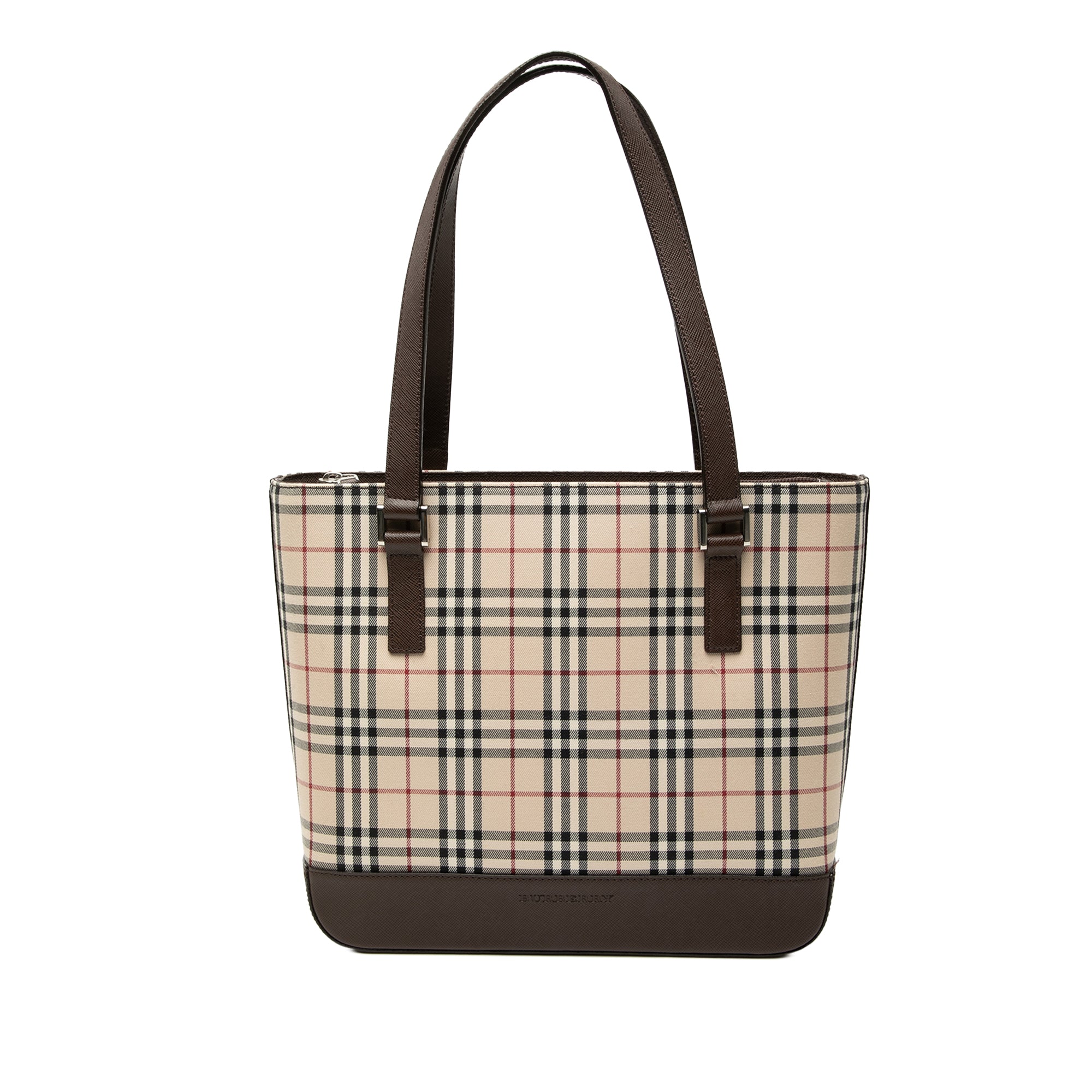 House Check Canvas Tote