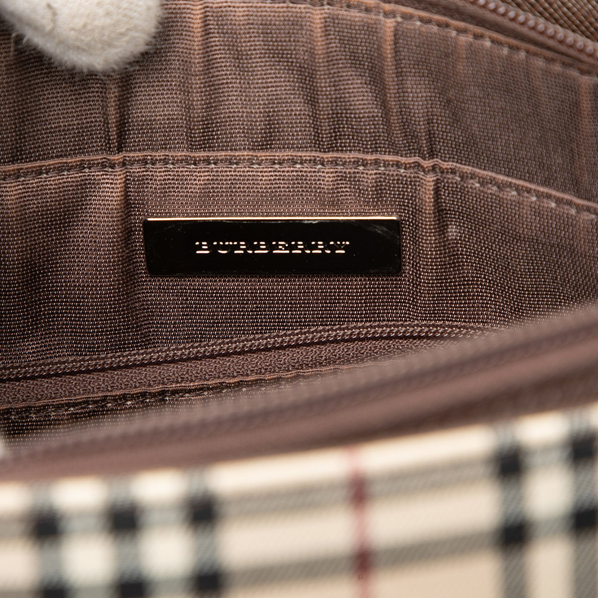 House Check Canvas Tote