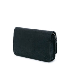 Lace Overlay Goatskin Wallet On Chain