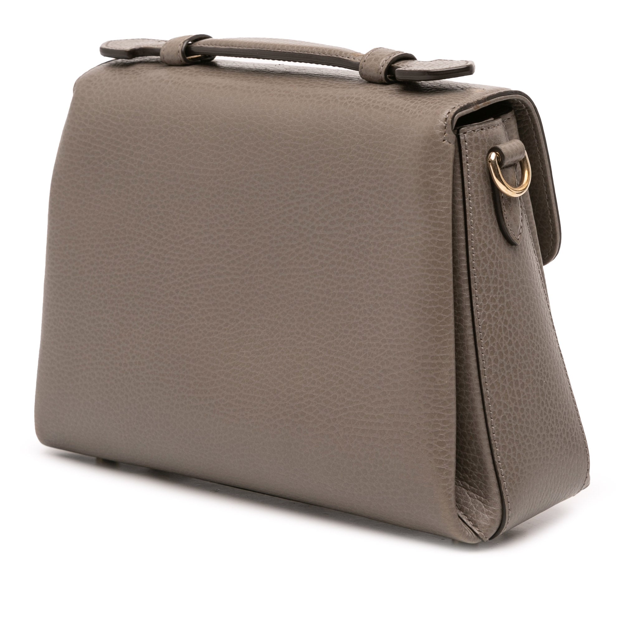Small Dollar Calf Interlocking G Satchel