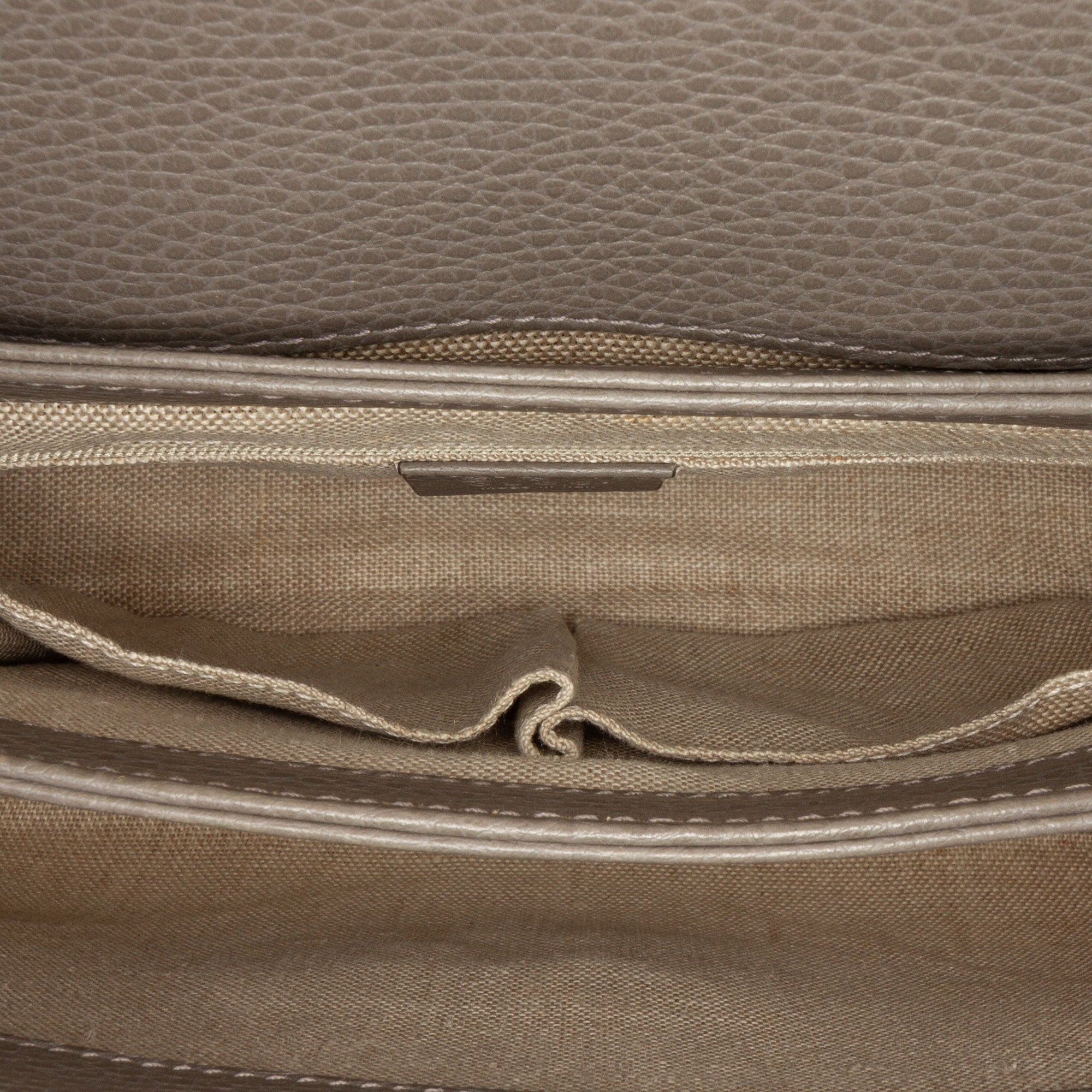 Small Dollar Calf Interlocking G Satchel