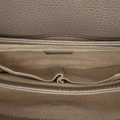 Small Dollar Calf Interlocking G Satchel