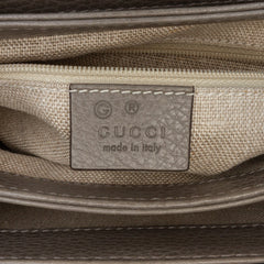 Small Dollar Calf Interlocking G Satchel