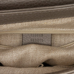 Small Dollar Calf Interlocking G Satchel