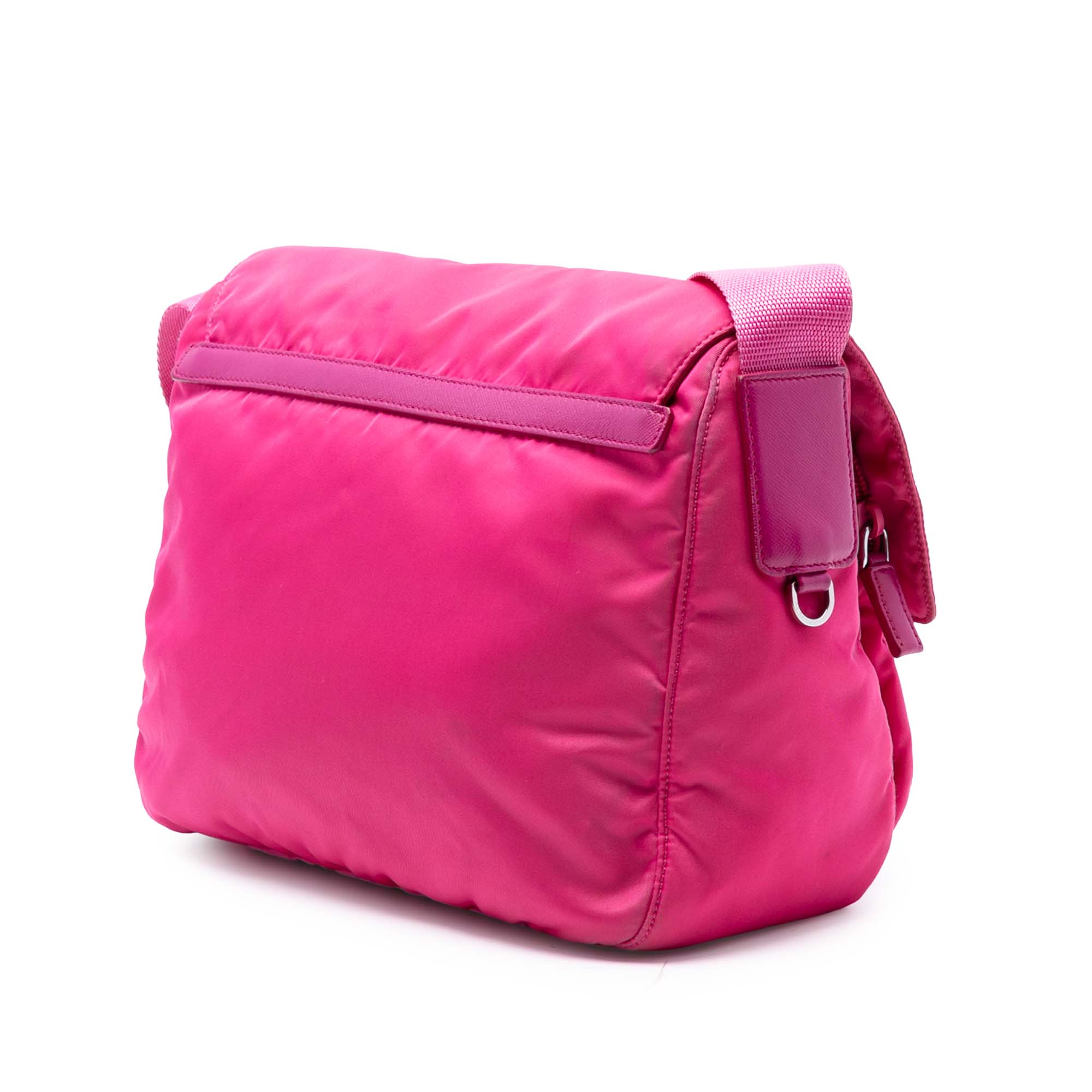 Tessuto Zip Double Buckle Messenger Bag