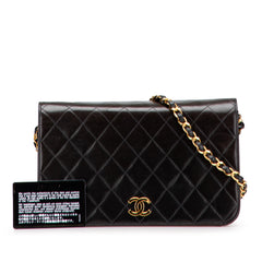 CC Quilted Lambskin Full Single Flap