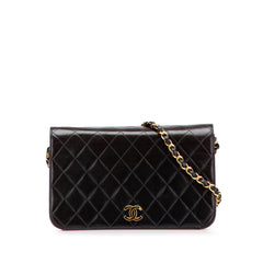 CC Quilted Lambskin Full Single Flap