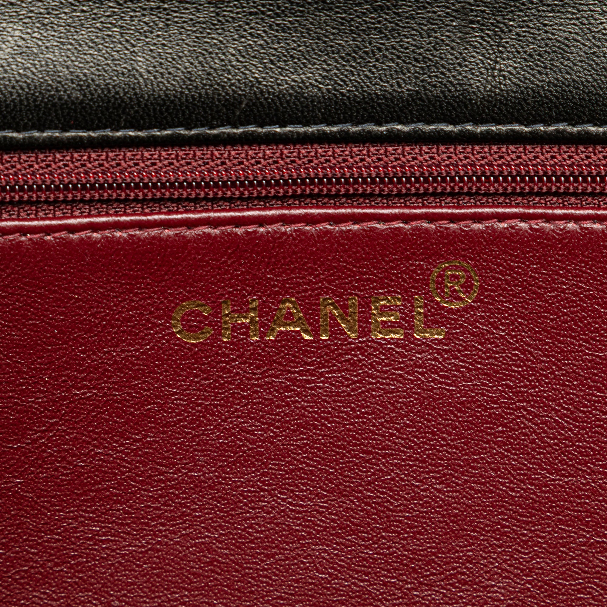 CC Quilted Lambskin Full Single Flap