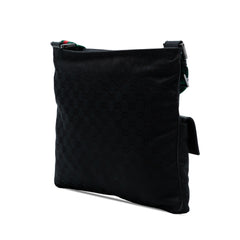 GG Canvas Web Double Pocket Crossbody
