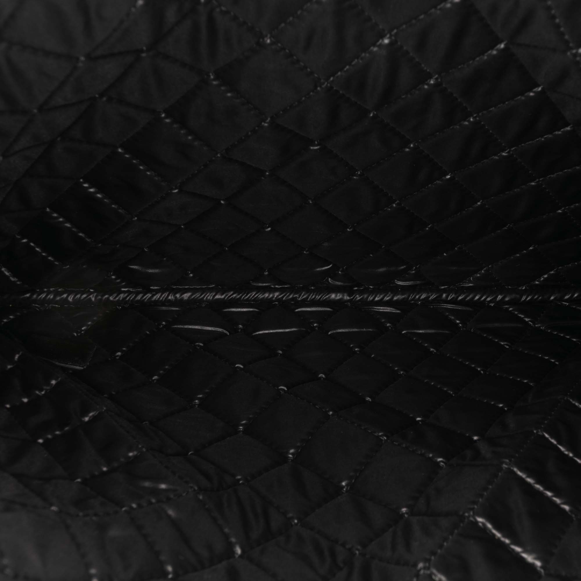 Large Quilted Patent O Case Clutch