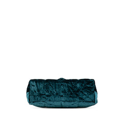 Small Crushed Velvet Monogram Loulou Puffer Shoulder Bag