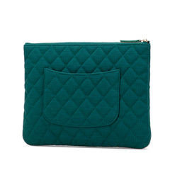 Medium Quilted Jersey O Case Clutch