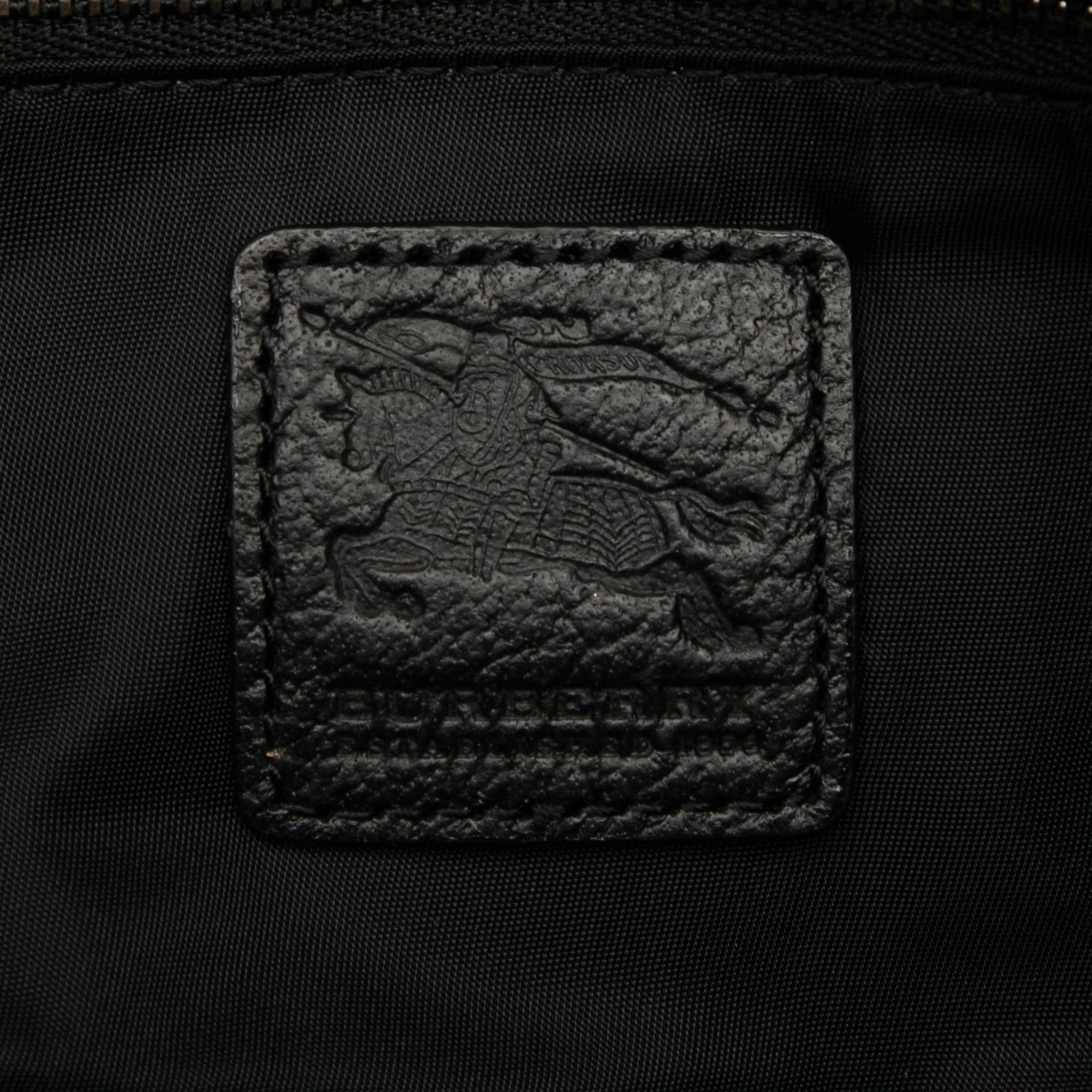 Tonal Check Nylon Shoulder Bag