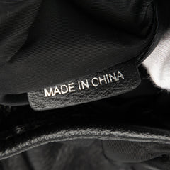 Tonal Check Nylon Shoulder Bag