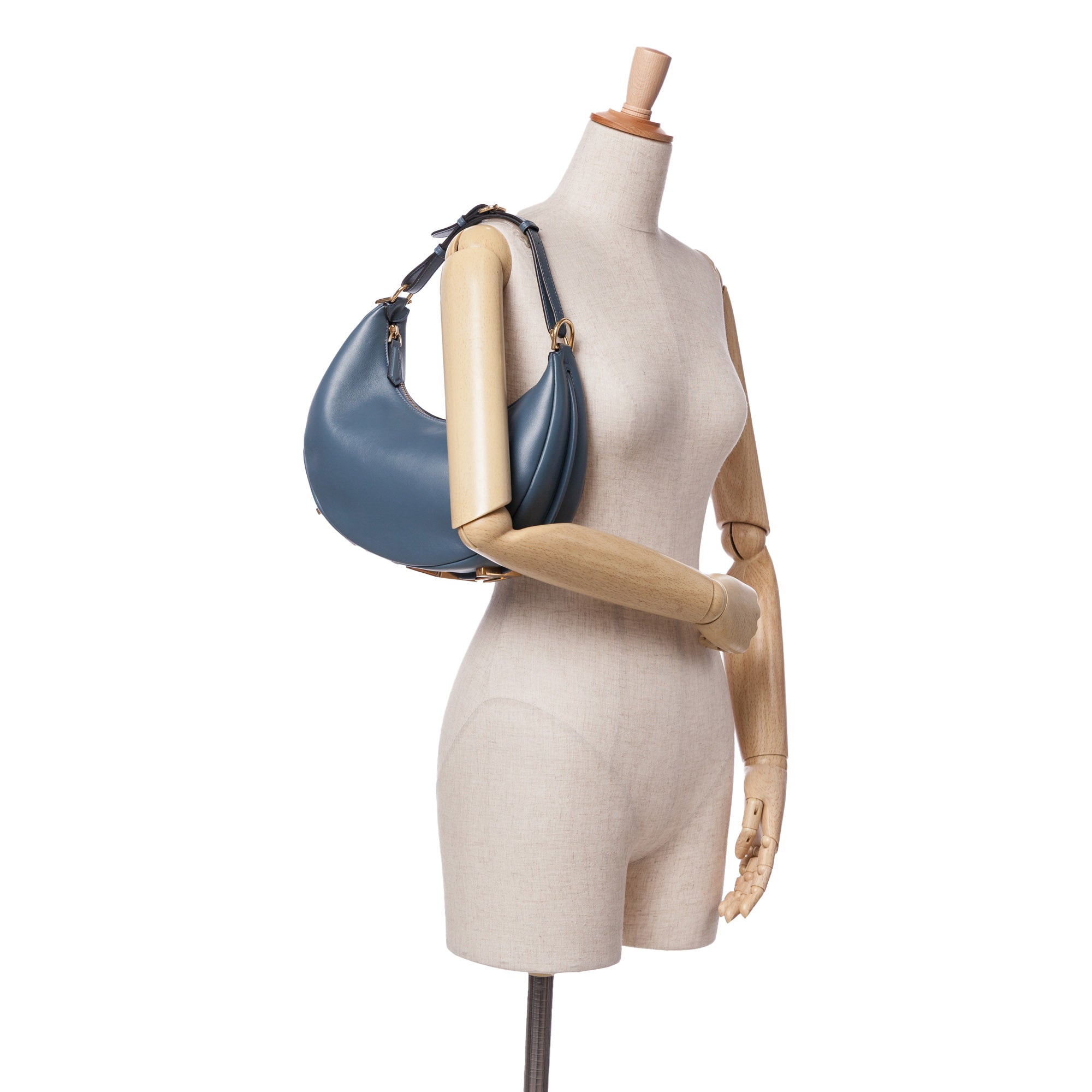 Small Leather Fendigraphy Hobo