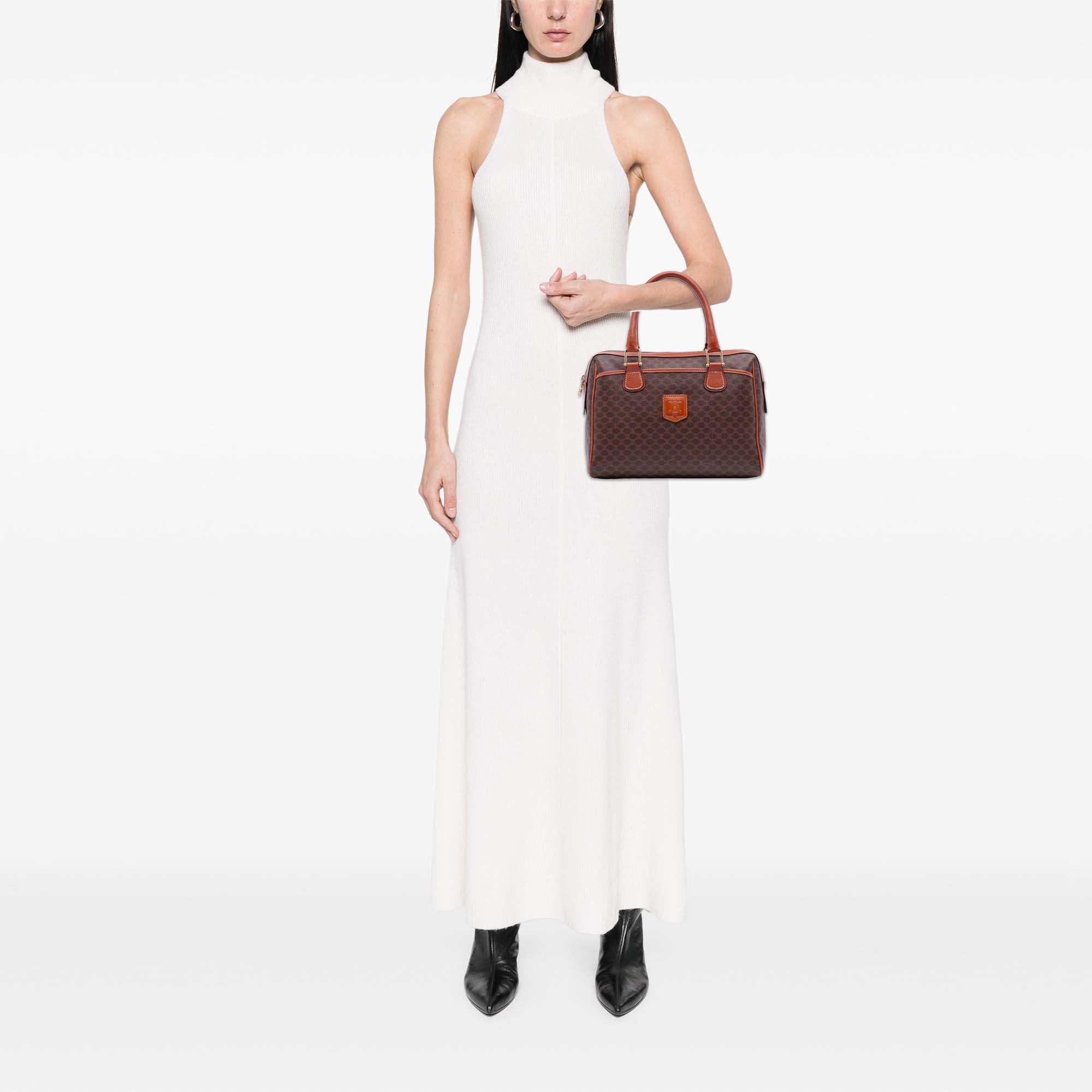 Macadam Coated Canvas Handbag