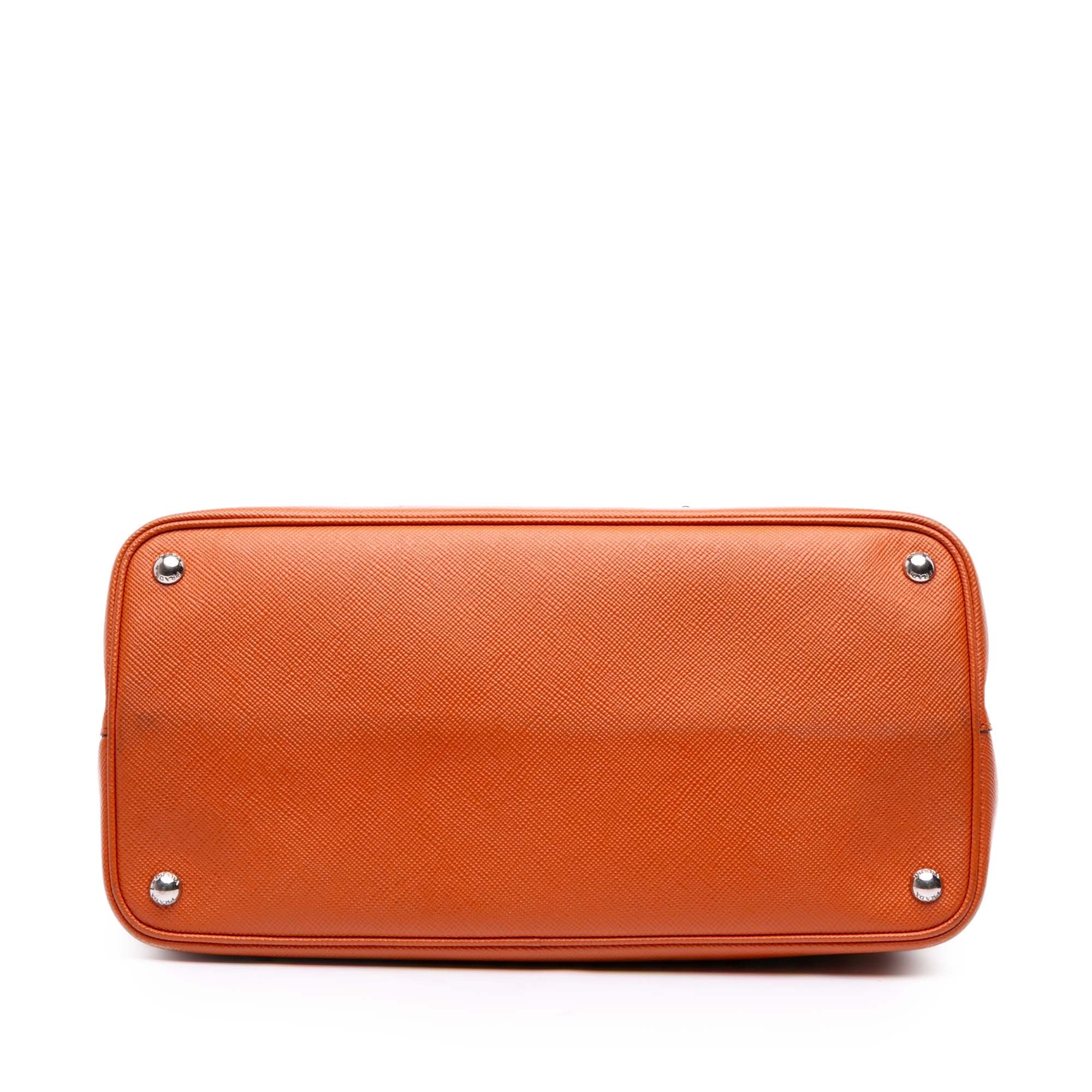 Medium Saffiano Cuir Double Satchel