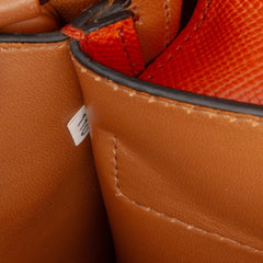 Medium Saffiano Cuir Double Satchel