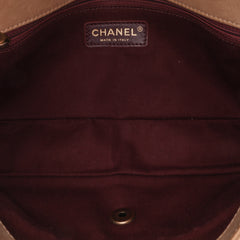 Medium Bicolor Calfskin Graphic Flap