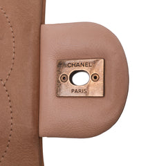 Medium Bicolor Calfskin Graphic Flap