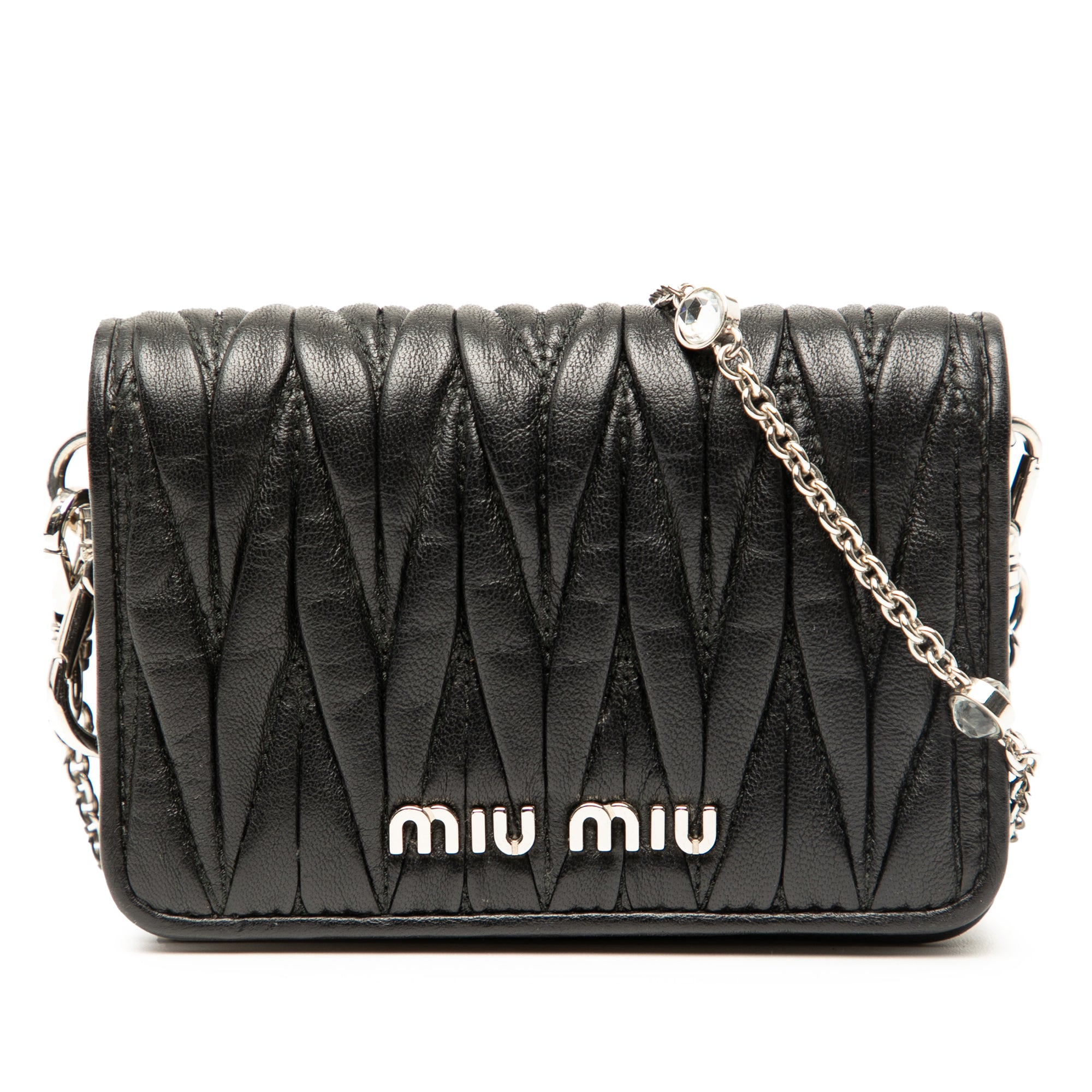 Mini Matelasse Nappa Miu Delice Crossbody