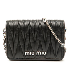 Mini Matelasse Nappa Miu Delice Crossbody