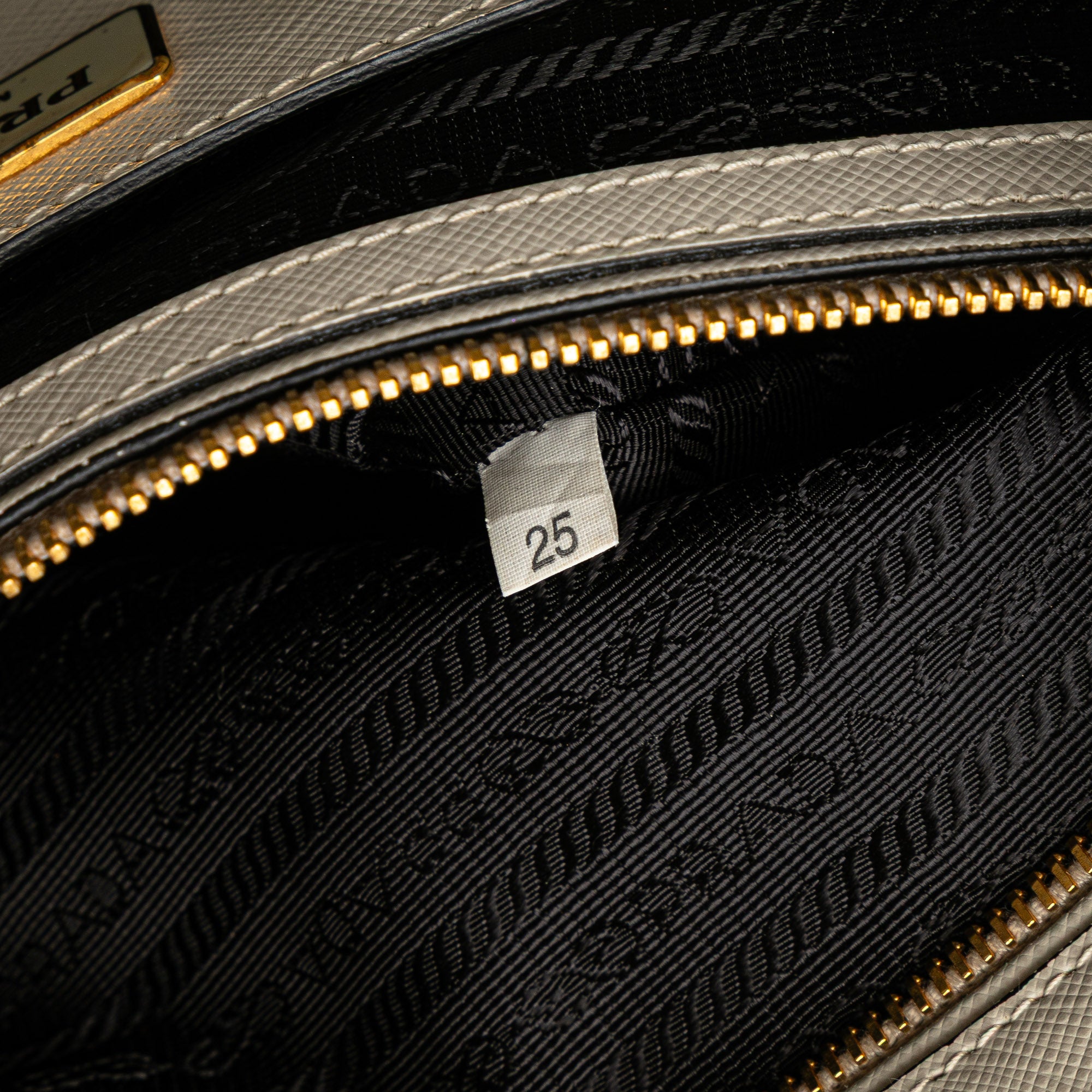 Medium Bicolor Saffiano Lux Galleria Double Zip Satchel