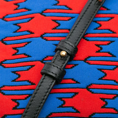 Large Houndstooth Cotton Trio Crossbody