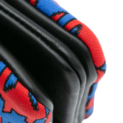 Large Houndstooth Cotton Trio Crossbody