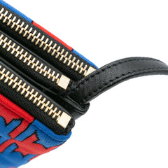 Large Houndstooth Cotton Trio Crossbody