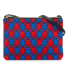 Large Houndstooth Cotton Trio Crossbody