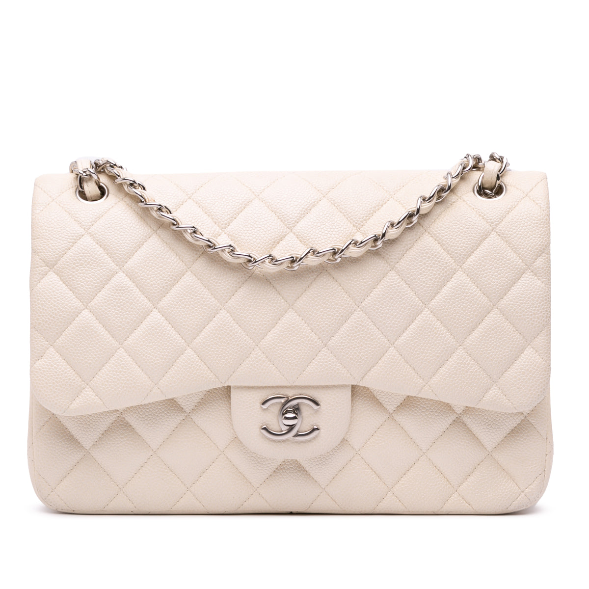 Jumbo Classic Caviar Double Flap