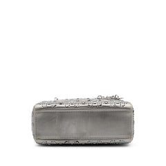 Mini Satin Cannage Strass Crystal Embellished Lady Dior