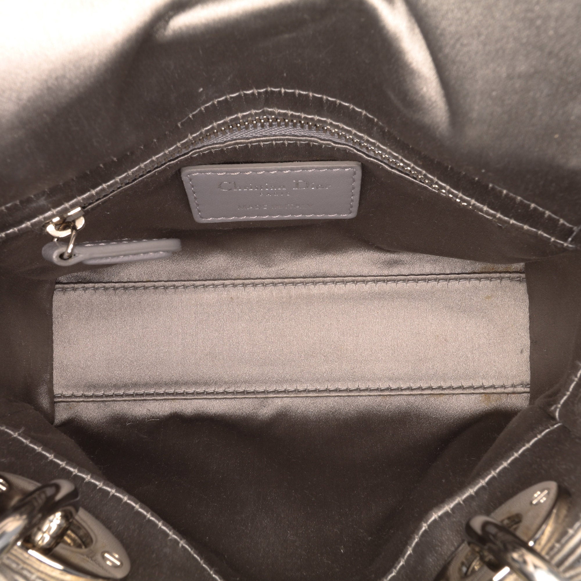 Mini Satin Cannage Strass Crystal Embellished Lady Dior
