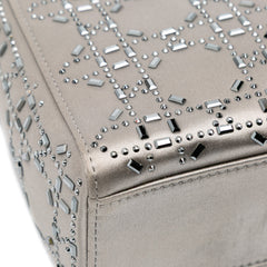 Mini Satin Cannage Strass Crystal Embellished Lady Dior