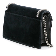 Mini Crystal Embellished Velvet Dionysus Crossbody
