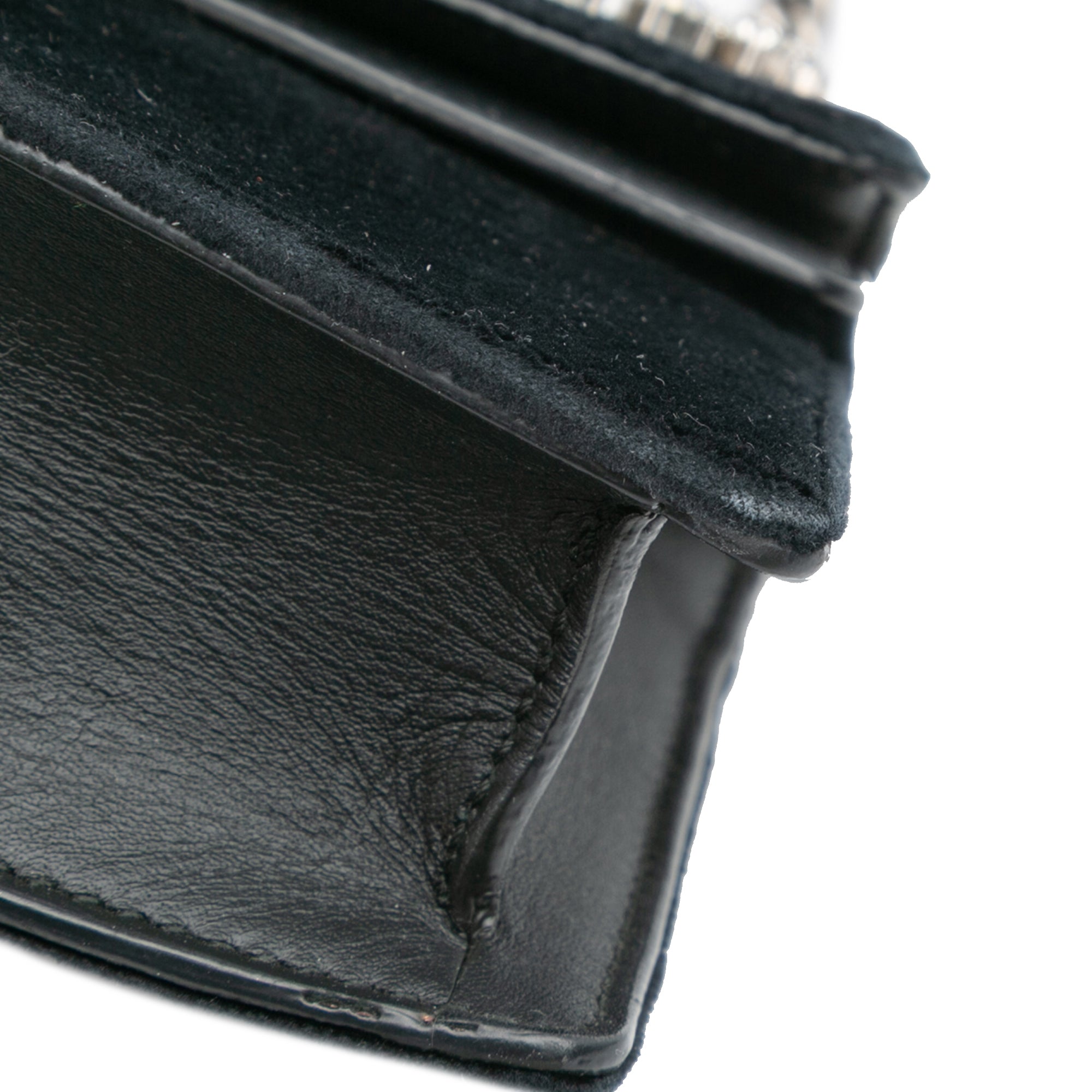 Mini Crystal Embellished Velvet Dionysus Crossbody