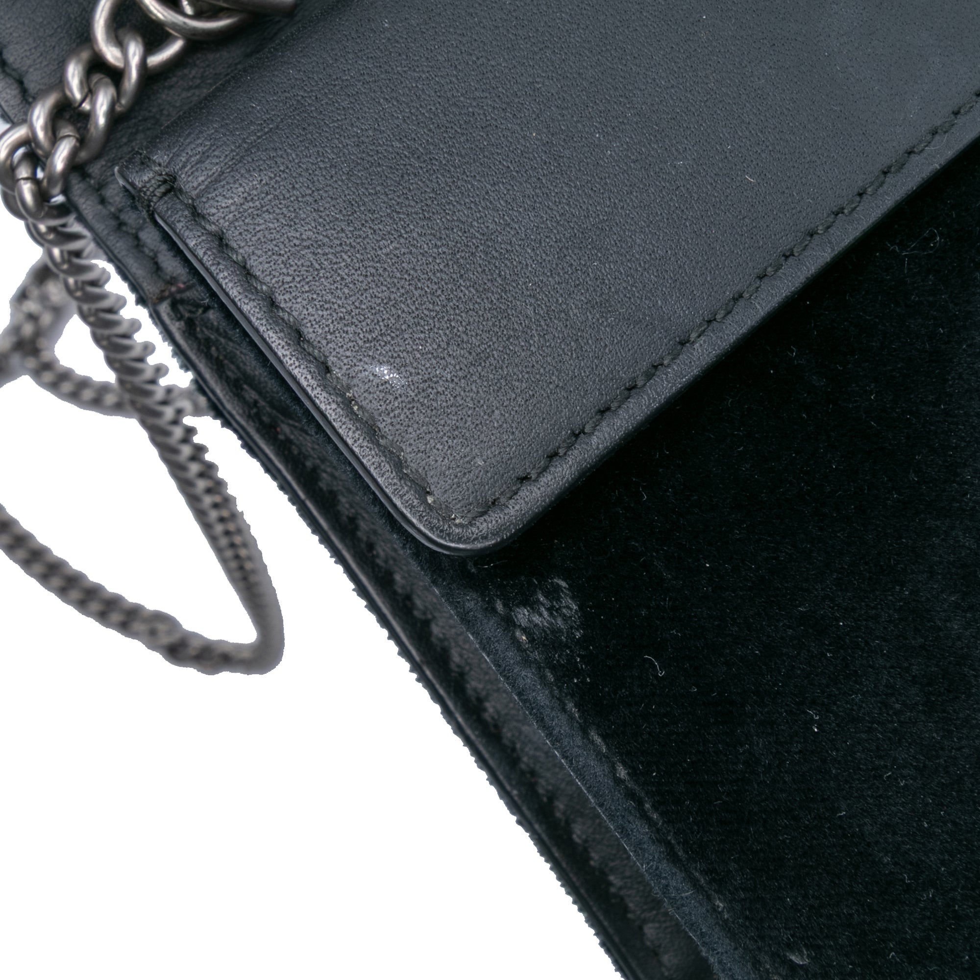 Mini Crystal Embellished Velvet Dionysus Crossbody