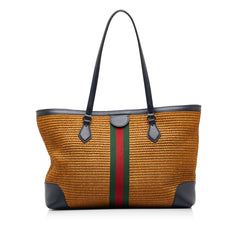 Medium Raffia Ophidia Tote Bag_2