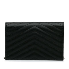 Grained Calfskin Chevron Monogram Wallet on Chain_3