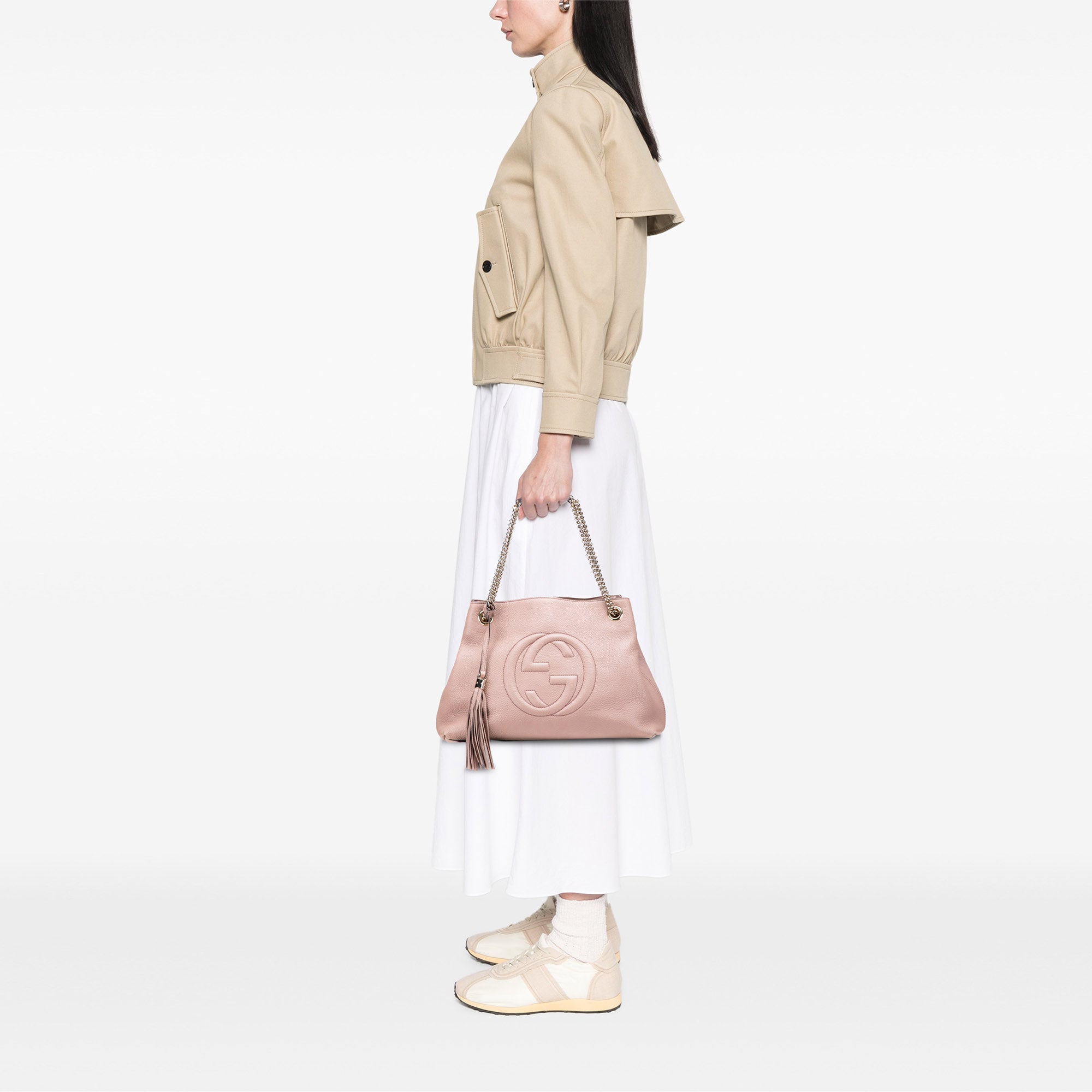 Medium Leather Soho Chain Tote