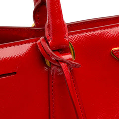 Large Saffiano Vernice Galleria Satchel