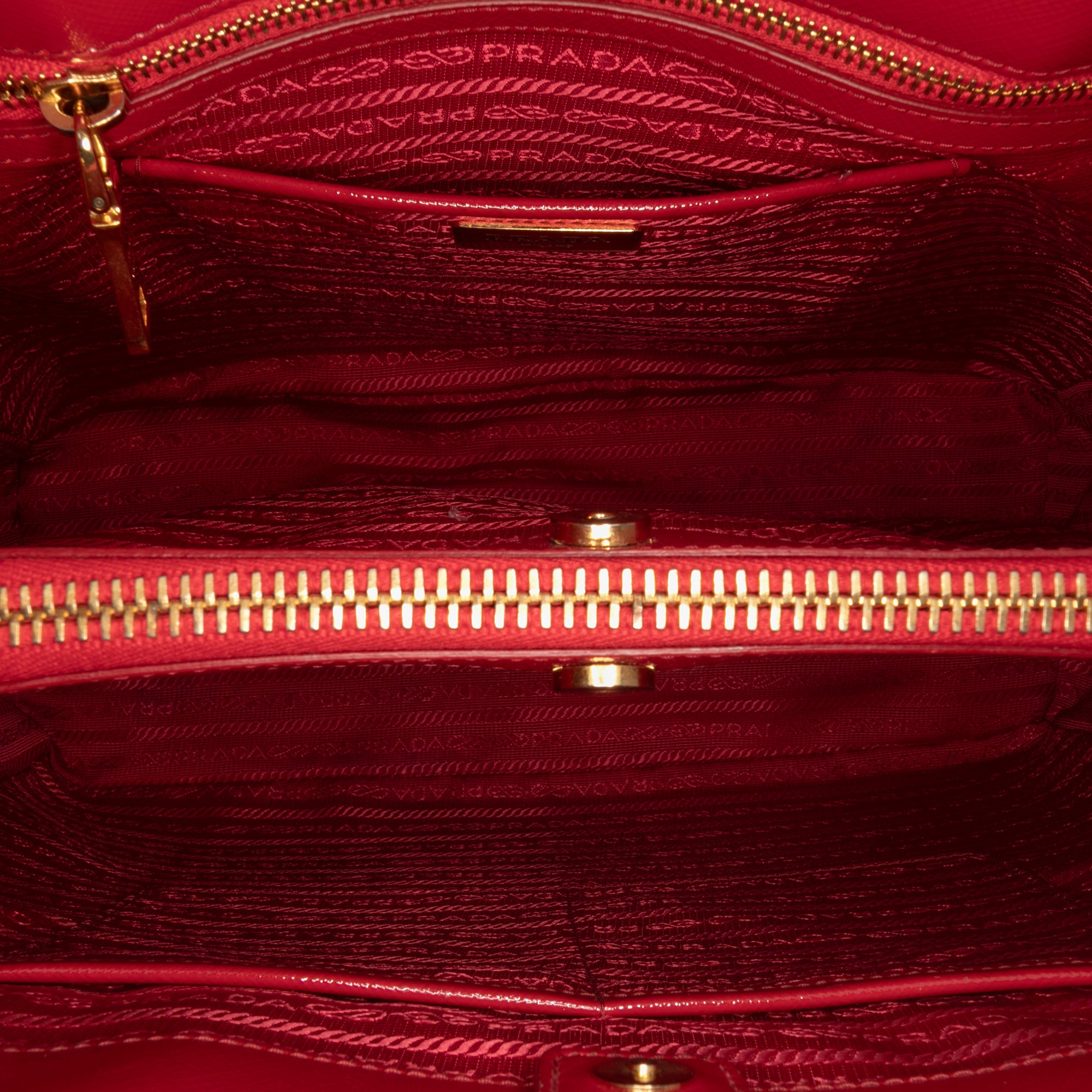 Large Saffiano Vernice Galleria Satchel