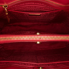 Large Saffiano Vernice Galleria Satchel