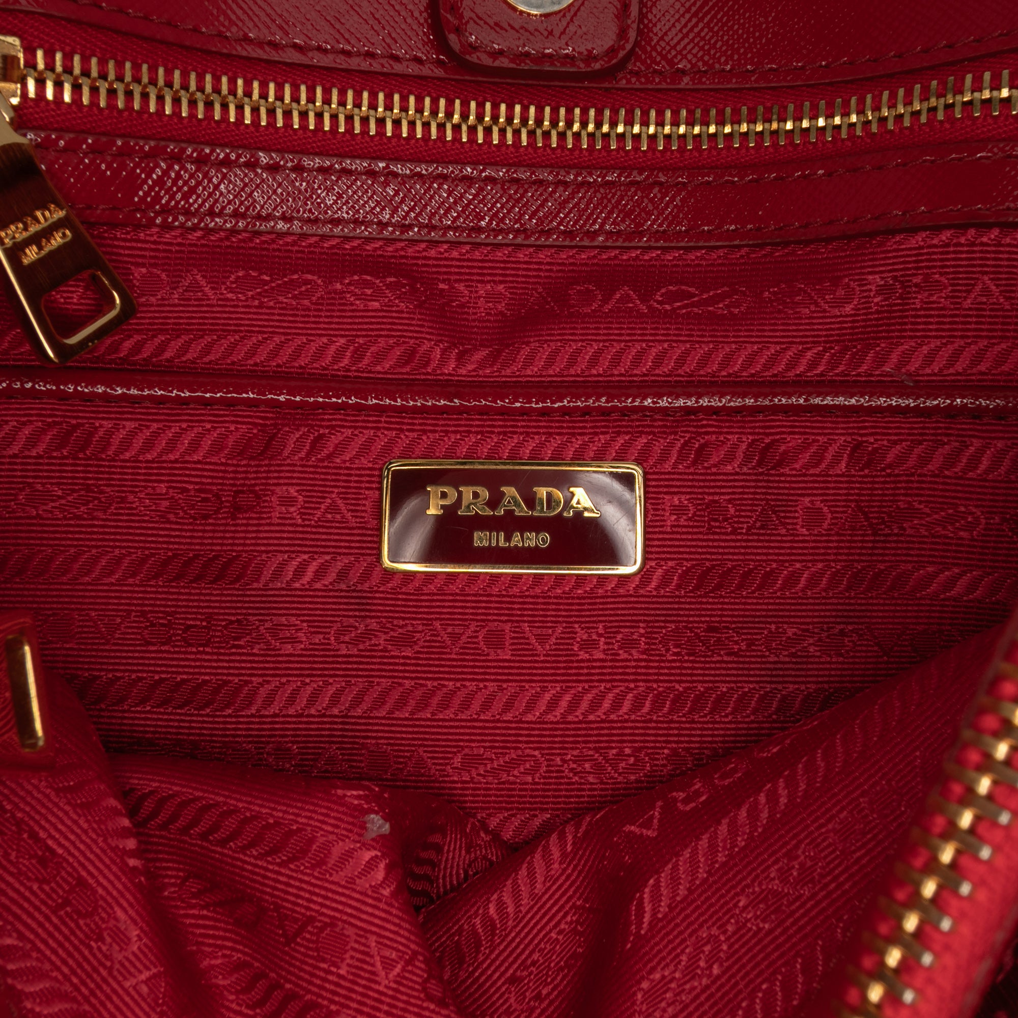 Large Saffiano Vernice Galleria Satchel